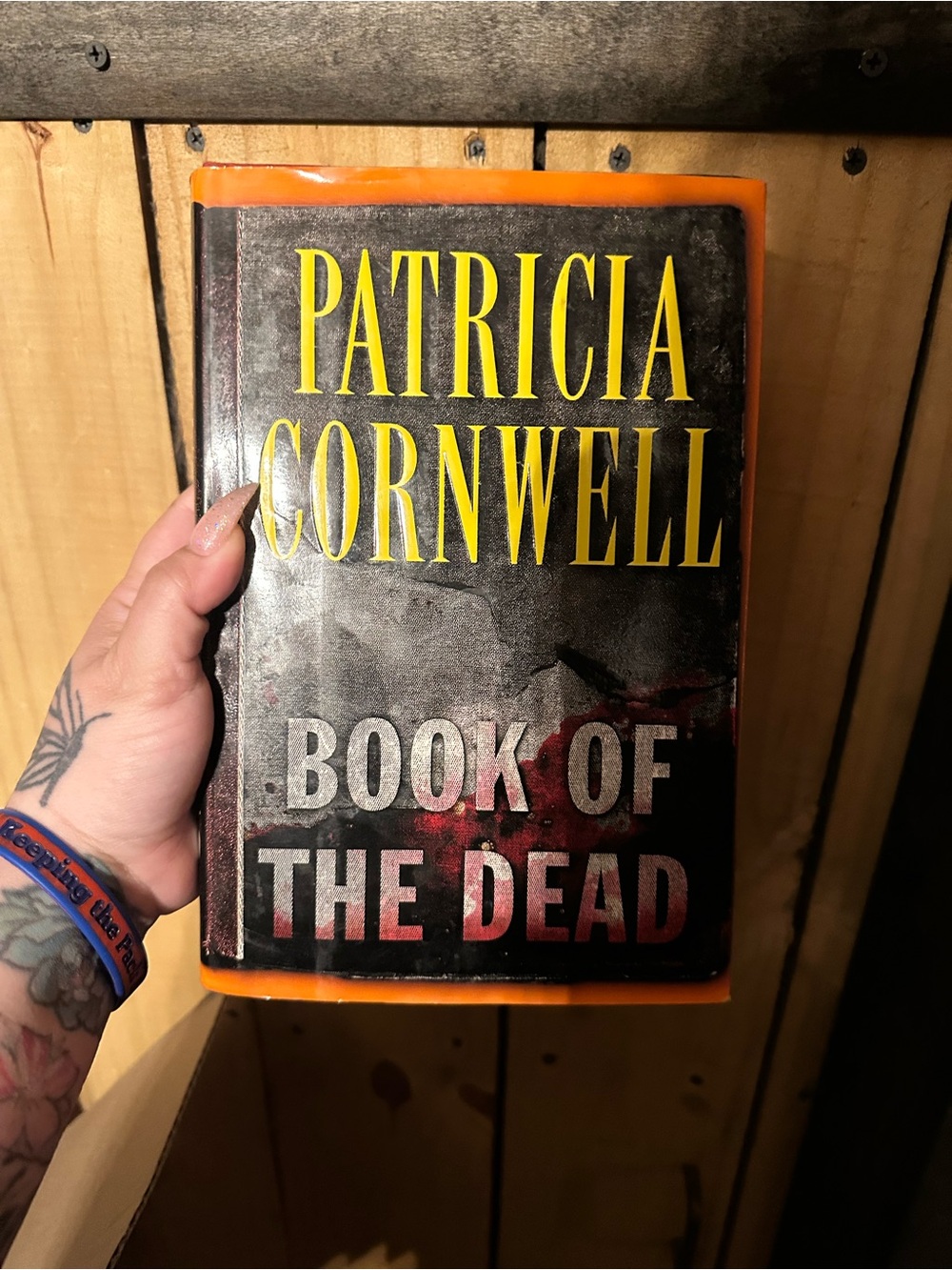 Patricia Cornwell "Book of the Dead" Hardcover with Orange Edge